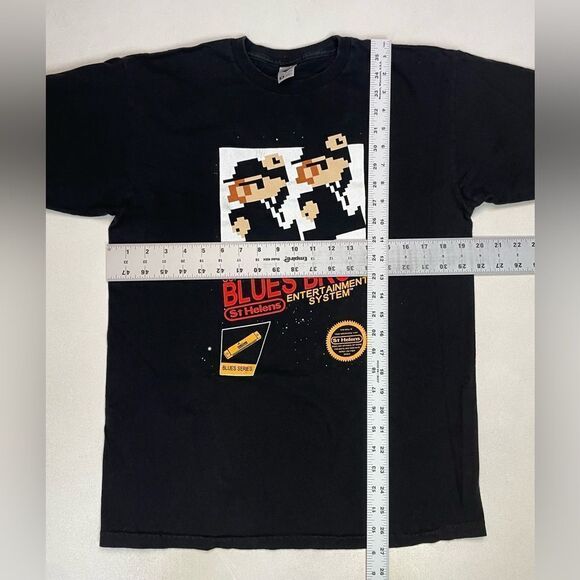 Blue Brothers St Helens Graphic T-shirt Men Medium Black Short Sleeve Music - Picture 5 of 5